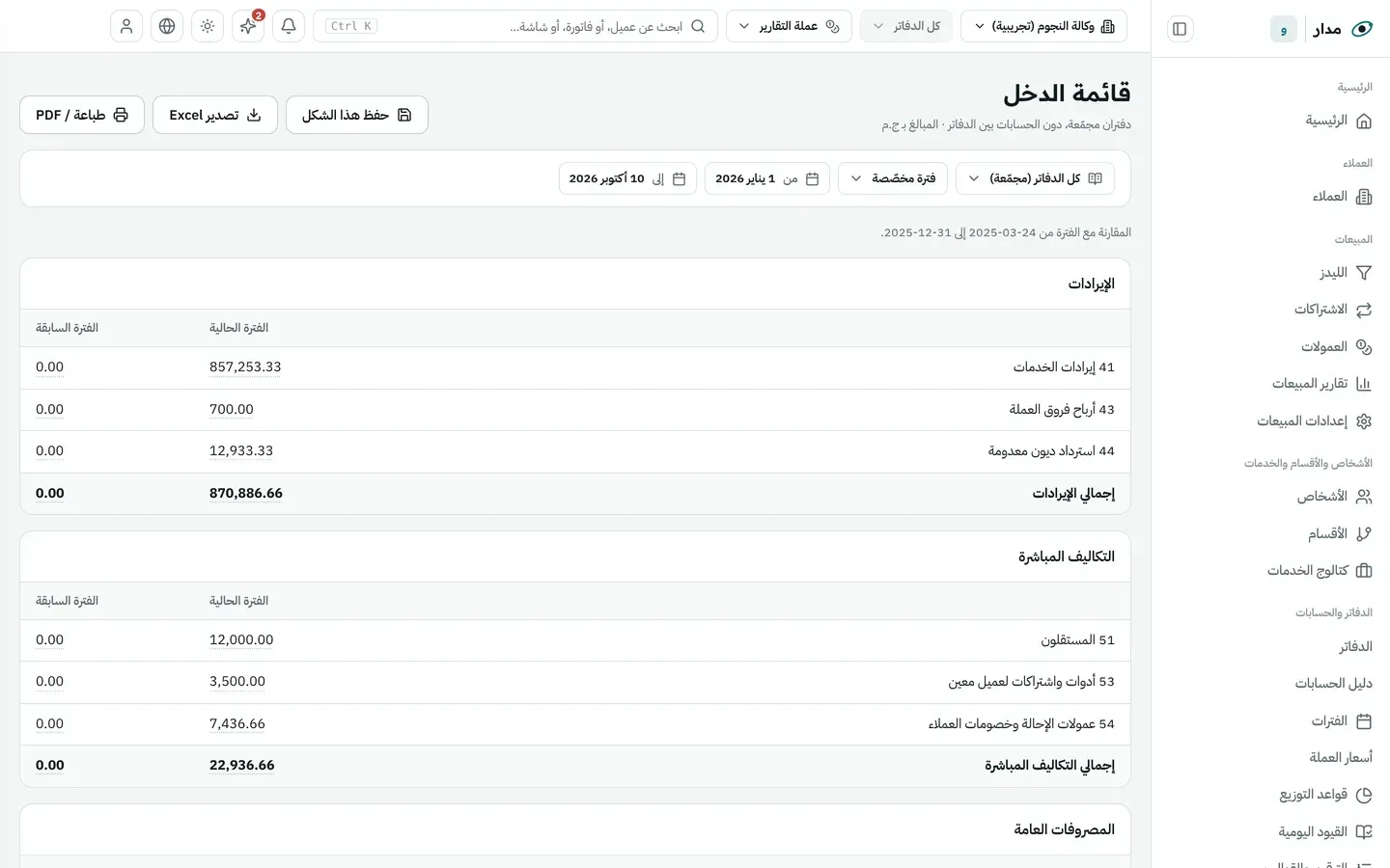 قوائم مالية جاهزة